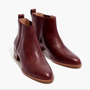 Madewell Carina Boots in dark Cabernet